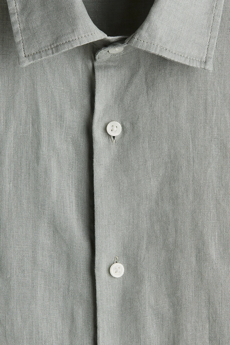 Slim Fit Linen Shirt