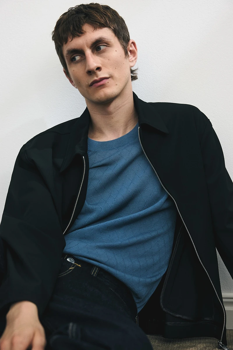 Slim-Fit Knit T-Shirt