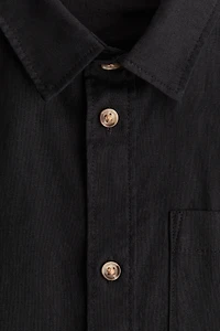 Linen-Blend Shirt