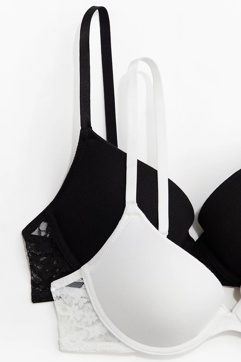 2-pack Cotton Push-up Bras