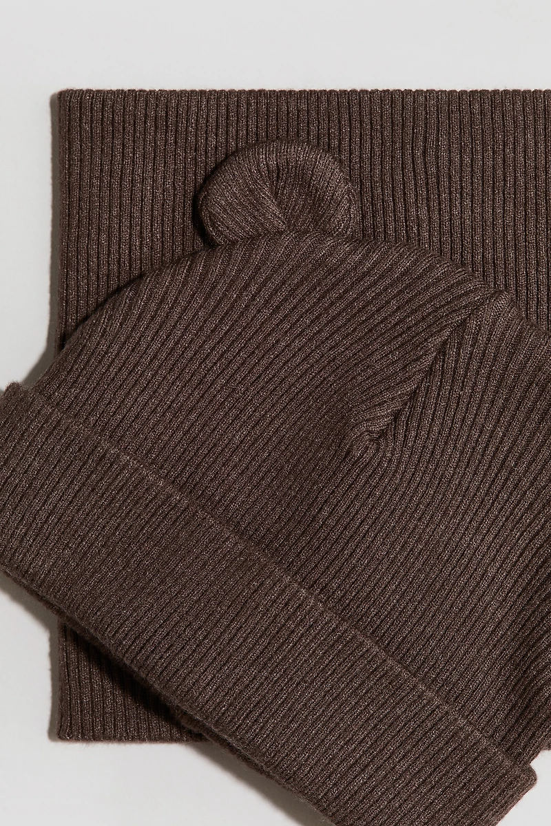 2-Piece Beanie and Scarf Set