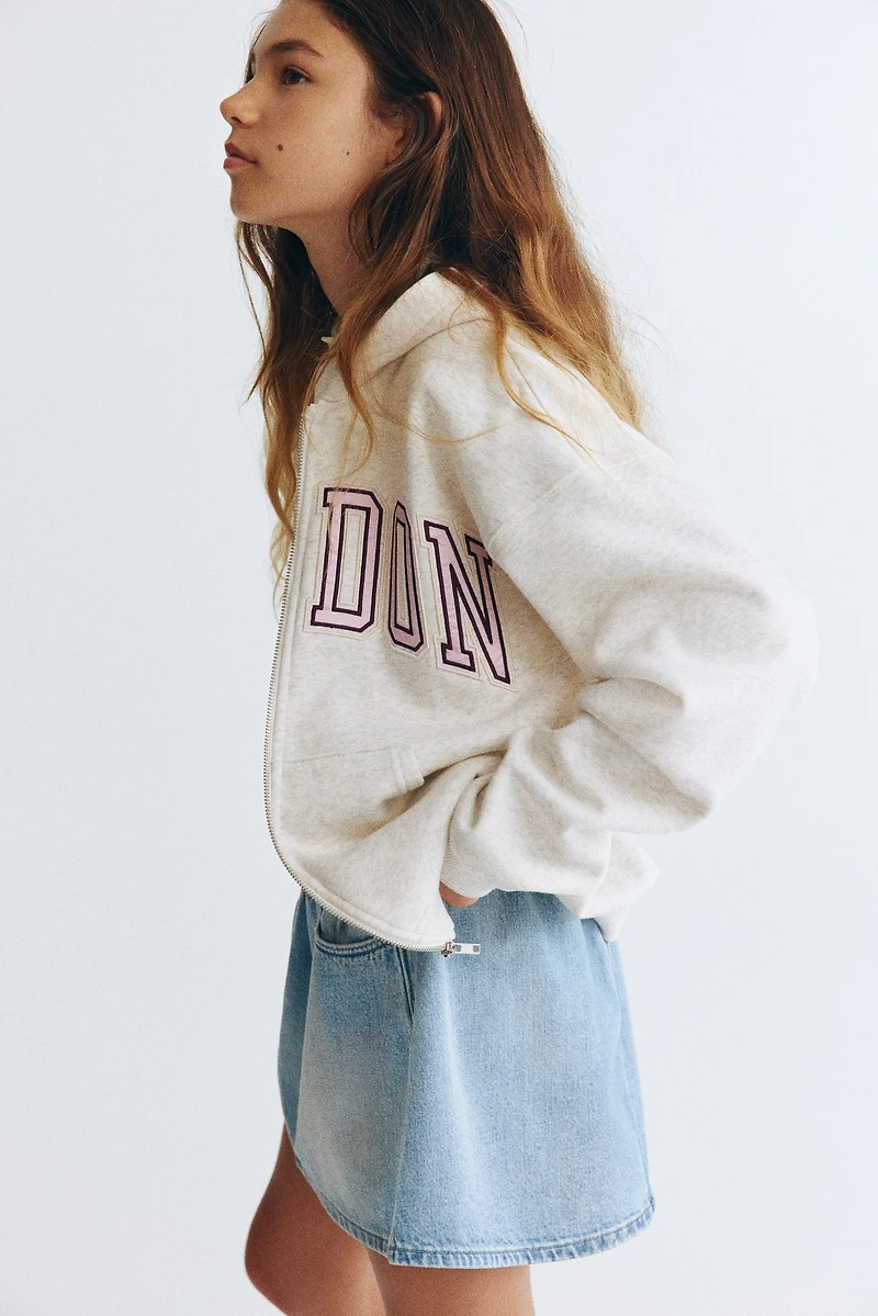 Jupe en denim de coton