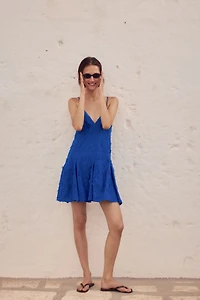 Appliquéd Cotton Dress