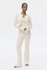 Pointelle-Knit Viscose-Blend Cardigan