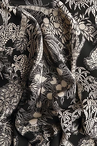 Cap-Sleeved Satin Dress