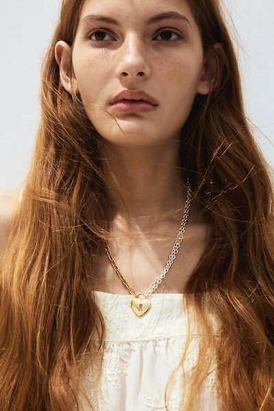Two-Tone Pendant Necklace