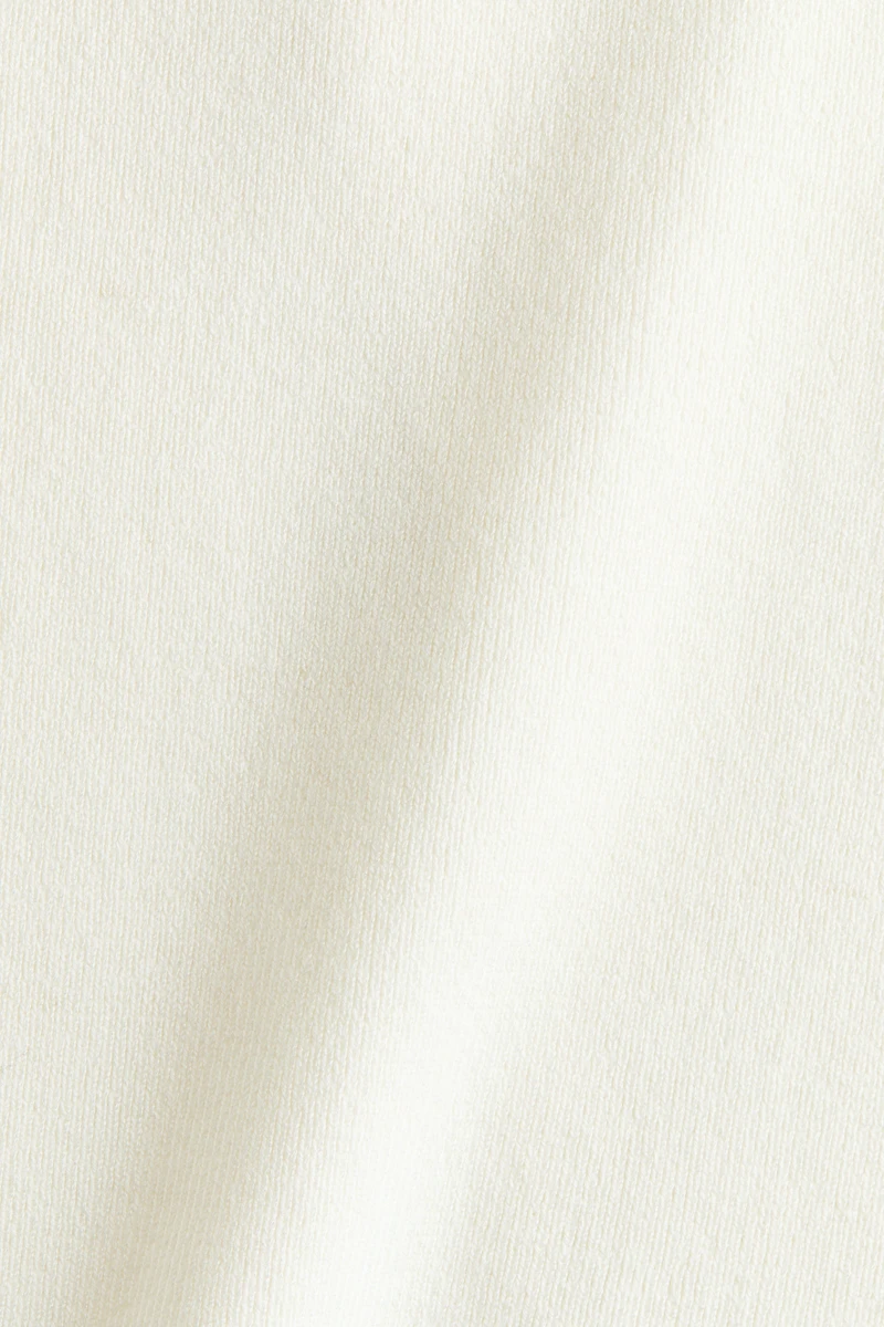 Fine-Knit Mock Turtleneck Top