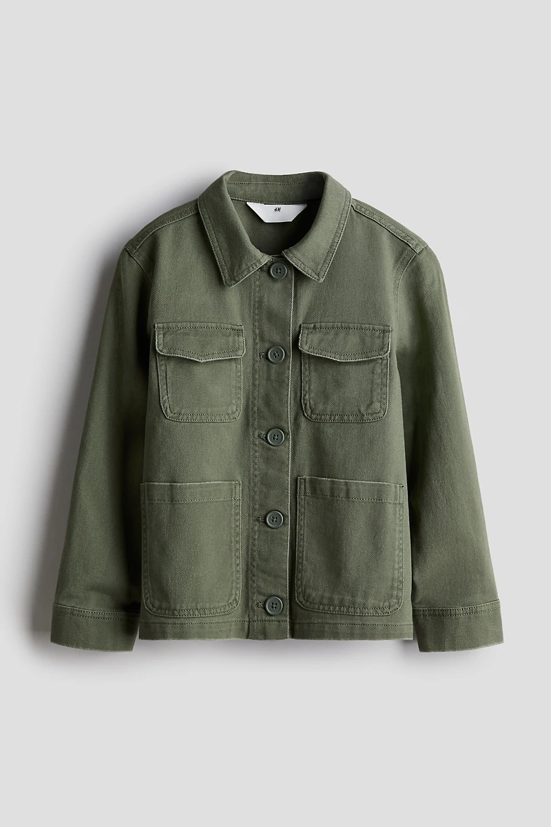 Veste-chemise en sergé