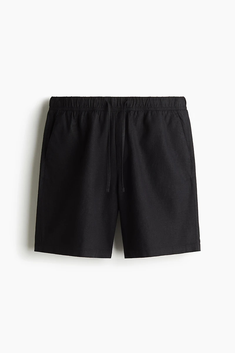 Relaxed-Fit Linen-Blend Shorts