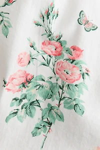 Floral-Print Cotton Romper Suit