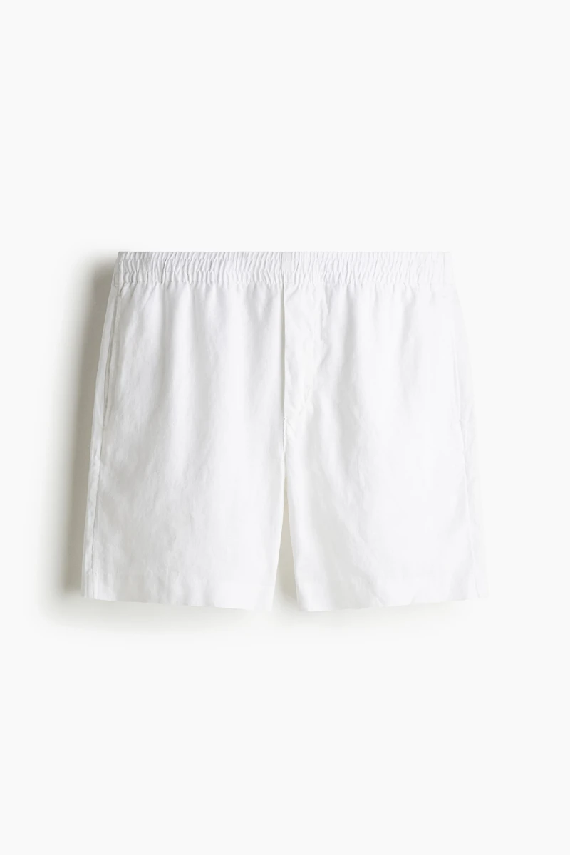 Regular-Fit Linen Shorts