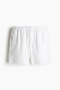 Regular-Fit Linen Shorts