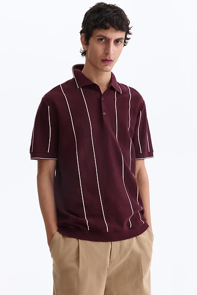 Regular-Fit Knit Polo Shirt