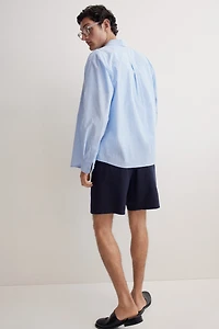 Relaxed-Fit Linen-Blend Shorts