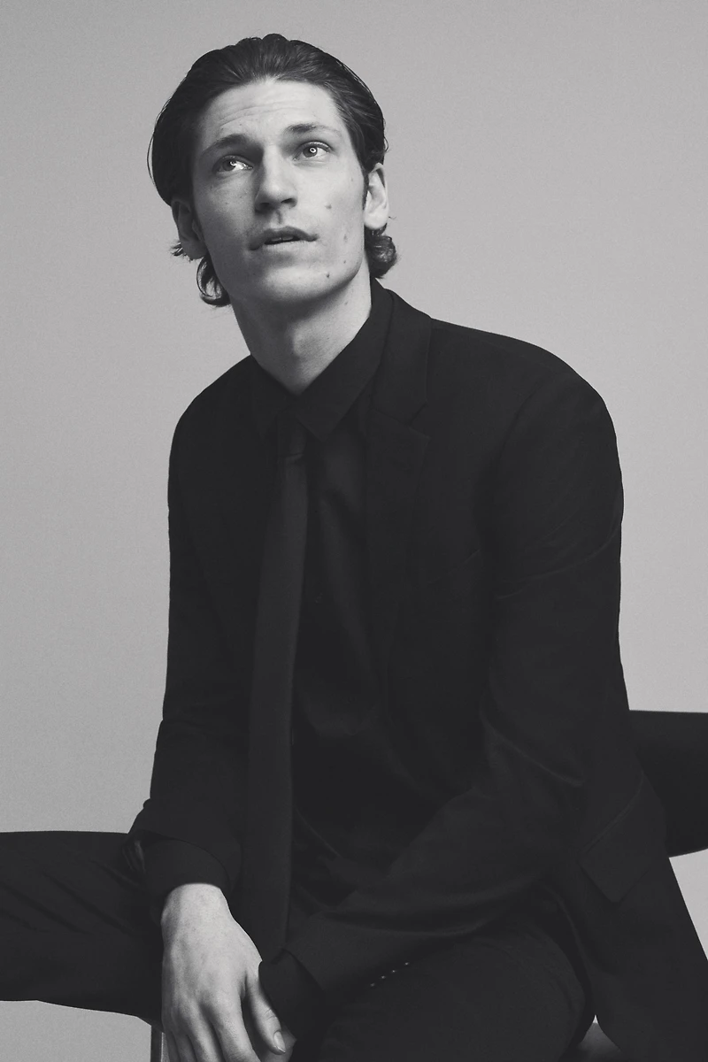 Skinny-Fit Single-Breasted Jacket