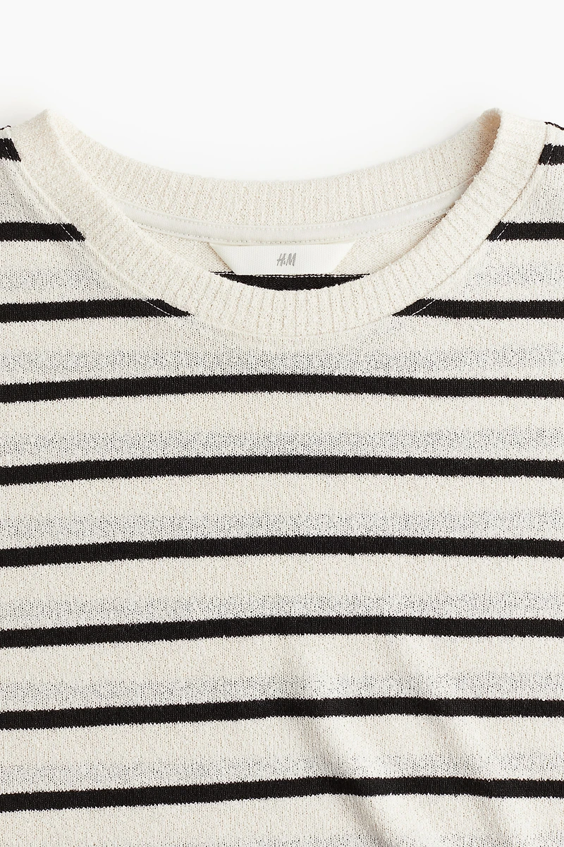 Fine-knit T-shirt