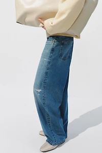 Barrel Regular Waist Ankle Jeans