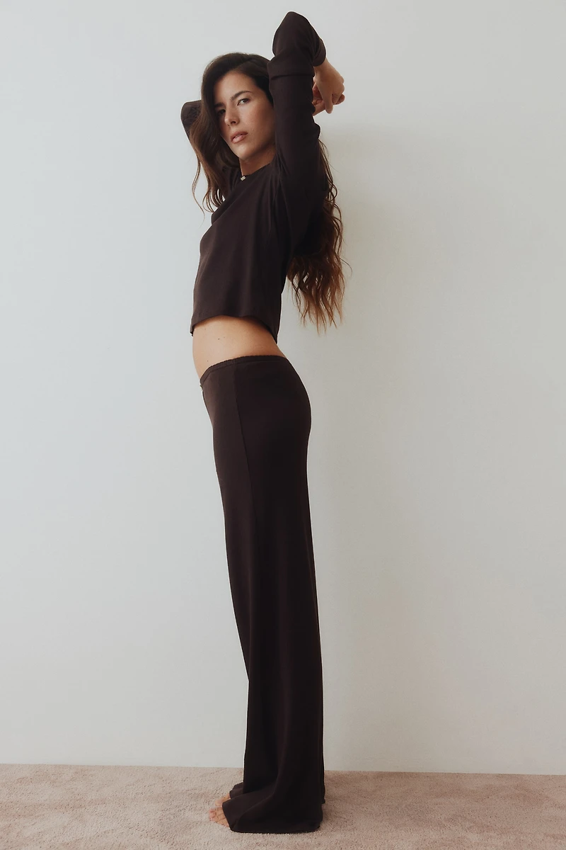 Ribbed Jersey Pajamas