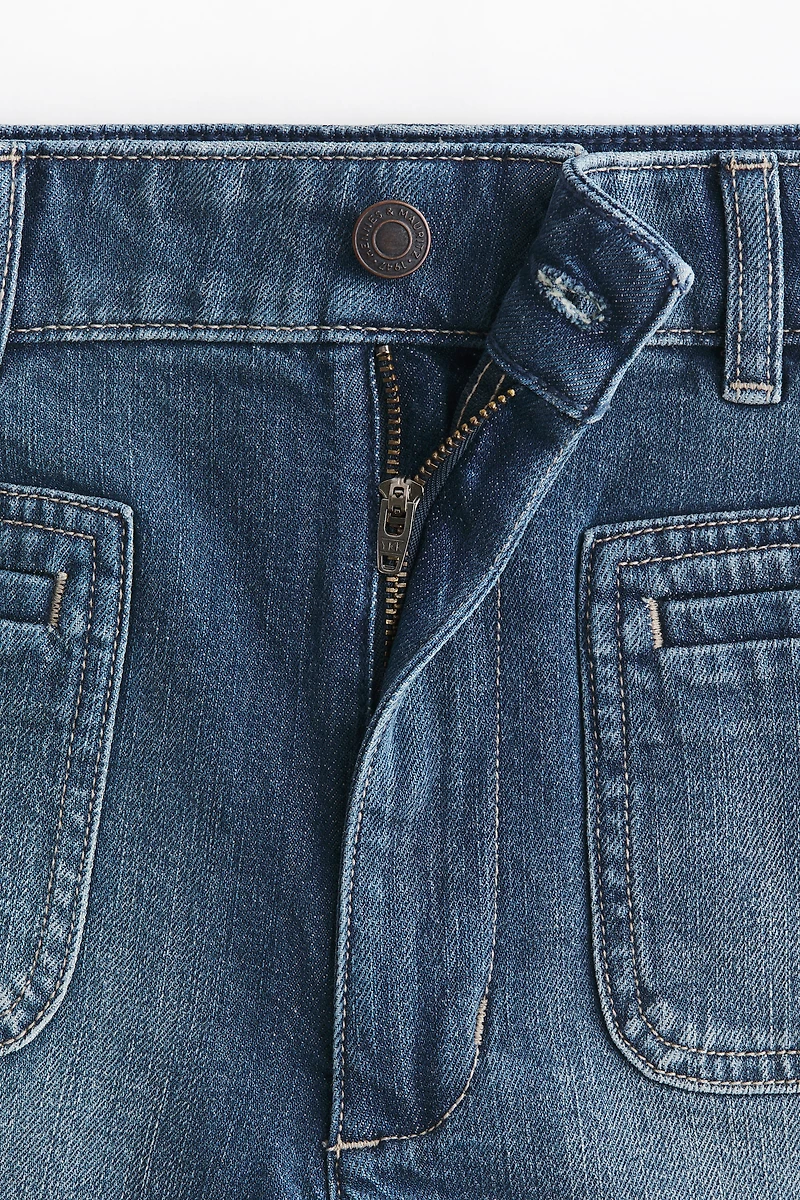 High-Waist Denim Shorts