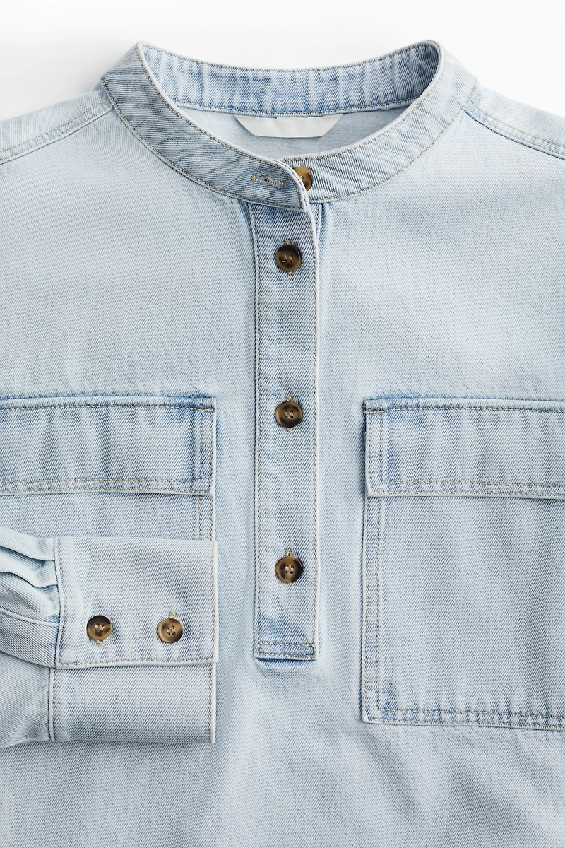 Chemise ample en denim