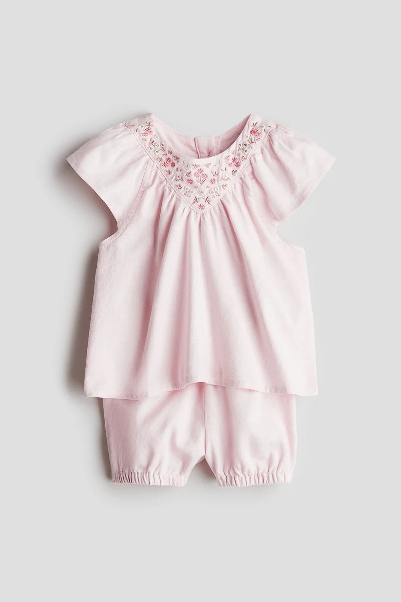 2-Piece Linen-Blend Set