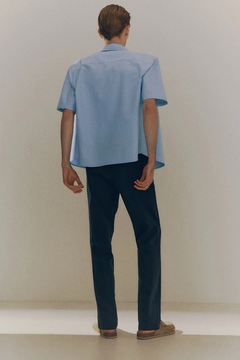 Pantalon coutil près du corps en coton