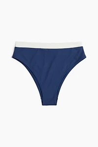 High Waist Cheeky Bikini Bottoms