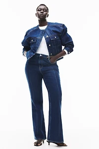 Curvy Fit Flared High Jeans