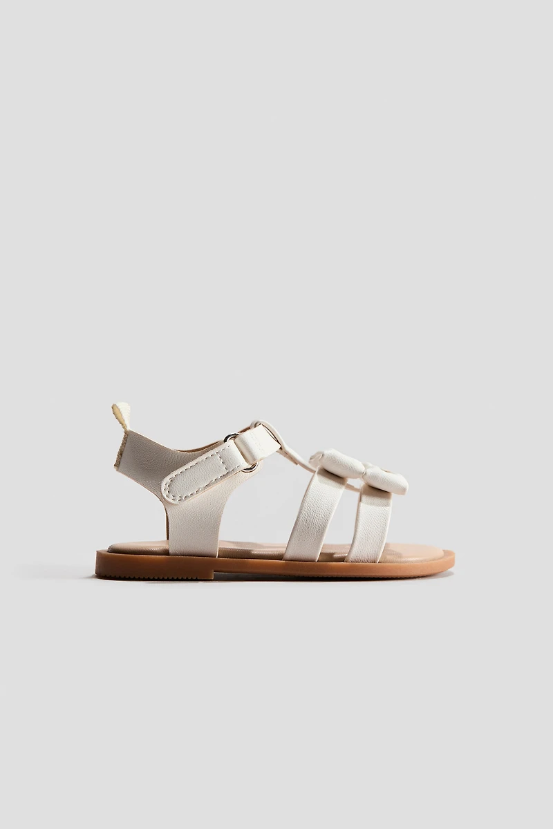 Appliquéd Strappy Sandals