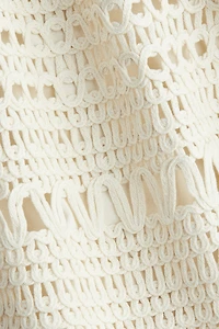 Crochet-Look Mini Skirt