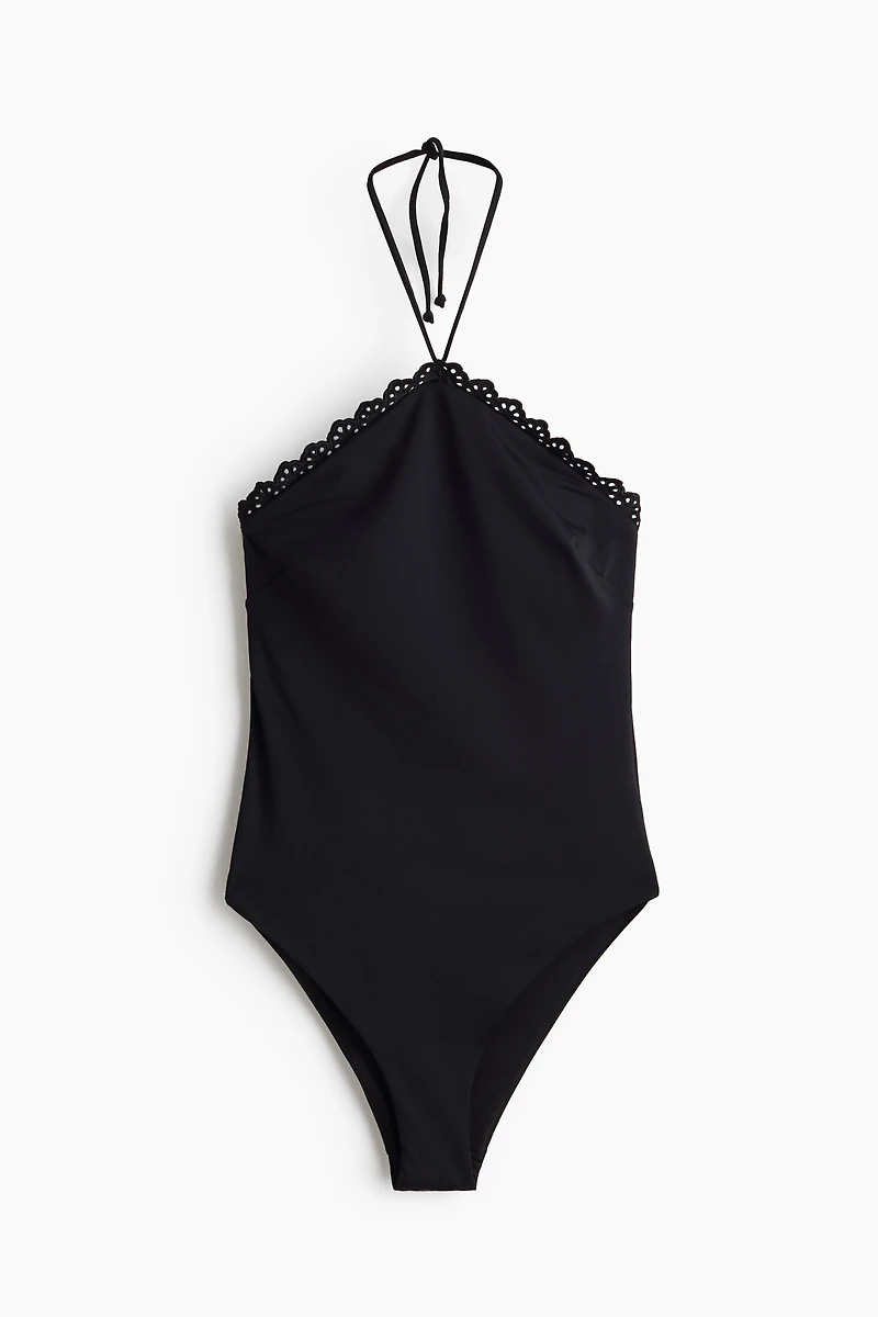 Padded-Cup Halterneck Swimsuit