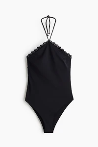 Padded-Cup Halterneck Swimsuit