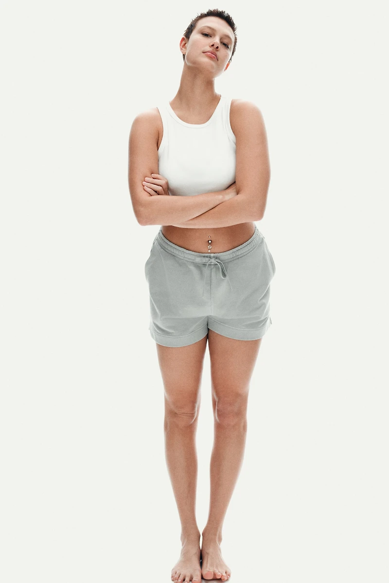 Washed Cotton Sweatshorts