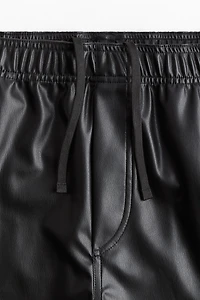 Relaxed Fit Coated Shorts
