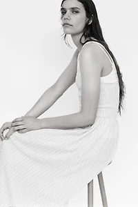 Smocked Strappy Dress