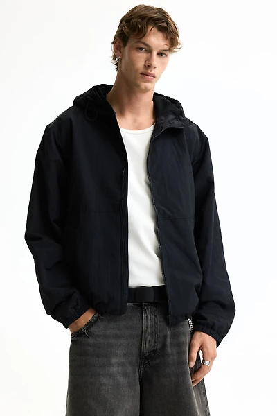 Water-Repellent Nylon Windbreaker