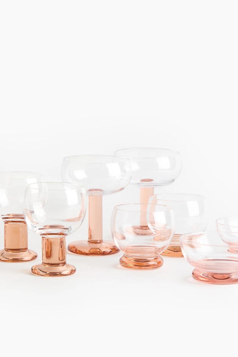 Lot de 2 bols en verre soufflé à la bouche