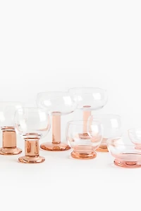 Lot de 2 bols en verre soufflé à la bouche