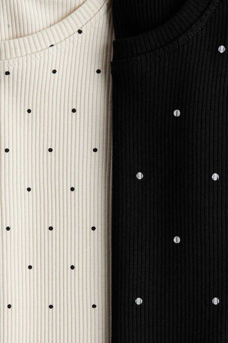 2-Pack Ruffle-Trimmed Tops