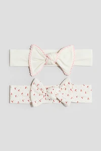 Lot de 2 bandeaux avec nœud