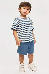 Denim-Look Shorts
