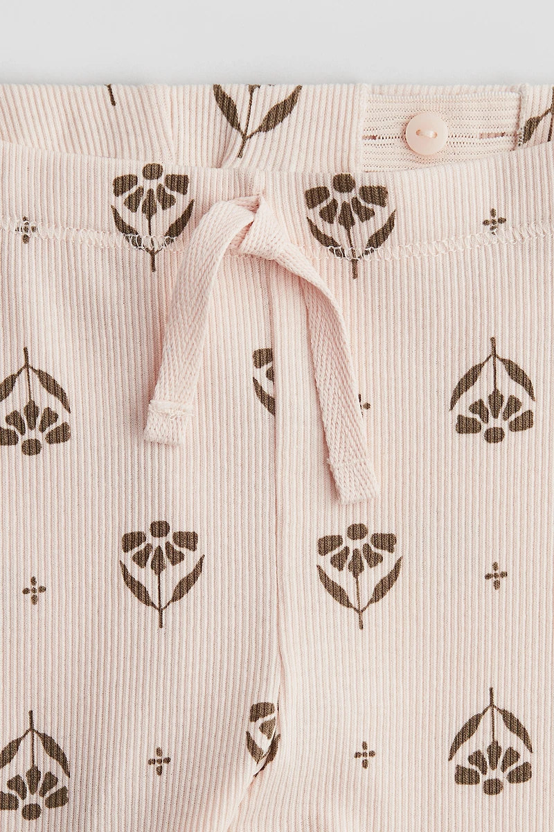 Ribbed Cotton Leggings
