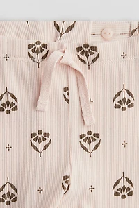 Ribbed Cotton Leggings