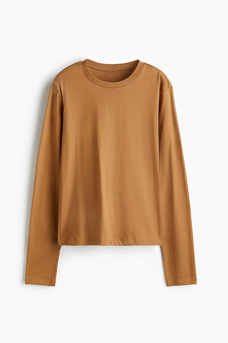 Haut à manches longues en coton