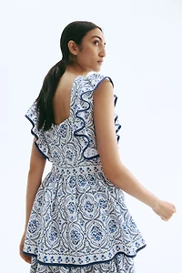 Robe d'allaitement MAMA volantée
