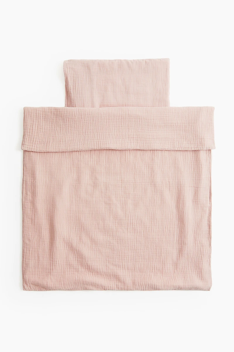 Muslin Crib Duvet Cover Set