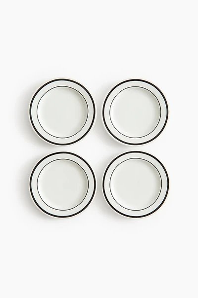 4-Pack Porcelain Side Plates