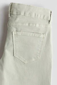 Wide-Leg Twill Pants
