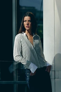 Blouse en crêpe