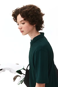 Regular-Fit Half-Zip Sports Polo Shirt